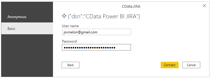 CData authentication